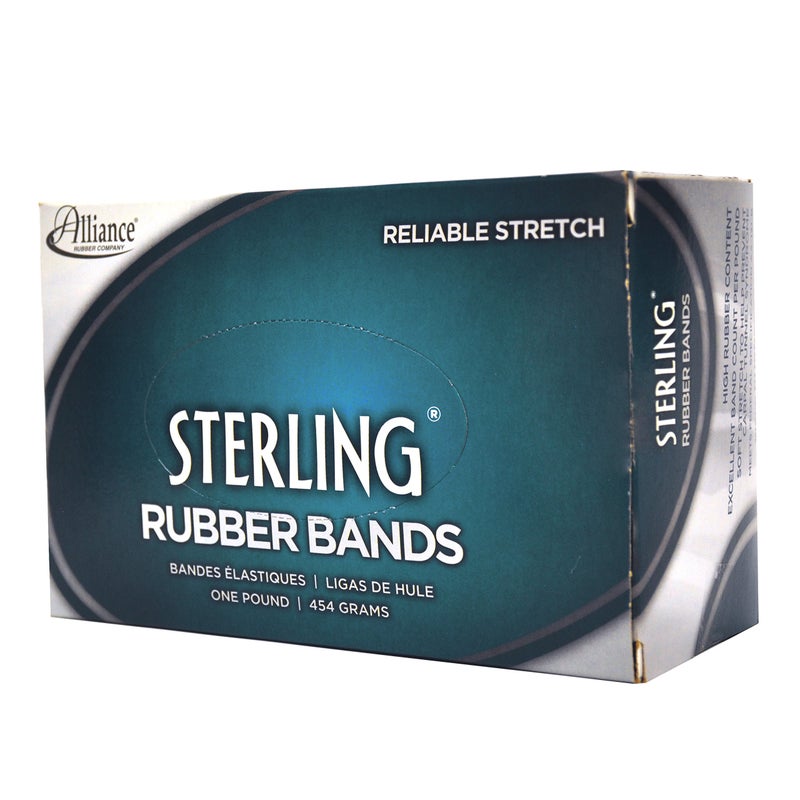 Alliance Rubber 24945 Sterling Rubber Bands Size #94, 1 lb Box Contains Approx. 140 Bands (3 1/2" x 3/4", Natural Crepe),Beige - Image 3